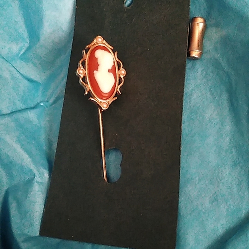 Avon Cameo Stick Pin (Copied Listing)